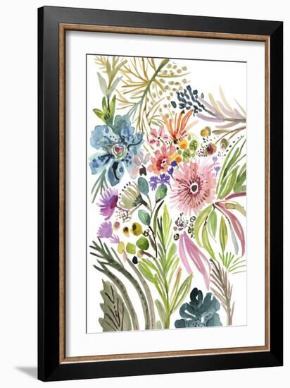 Happy Flowers I-Karen Fields-Framed Art Print