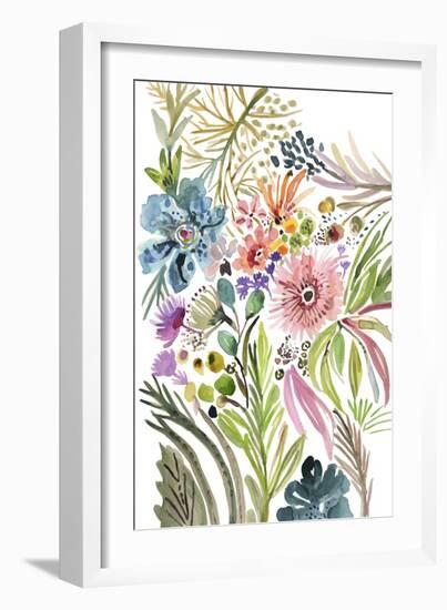 Happy Flowers I-Karen Fields-Framed Art Print