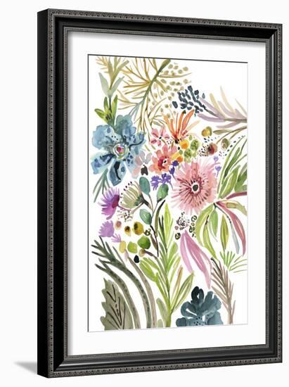 Happy Flowers I-Karen Fields-Framed Art Print