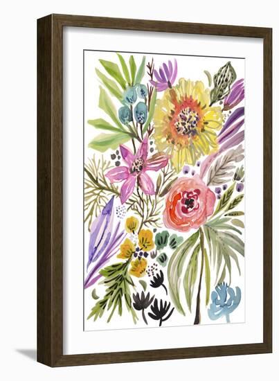 Happy Flowers II-Karen Fields-Framed Art Print