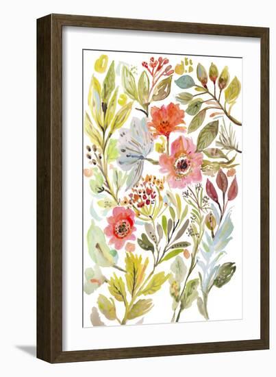 Happy Flowers IV-Karen Fields-Framed Art Print
