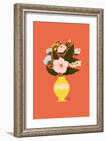 Happy Flowers-Annie Bailey Art-Framed Art Print