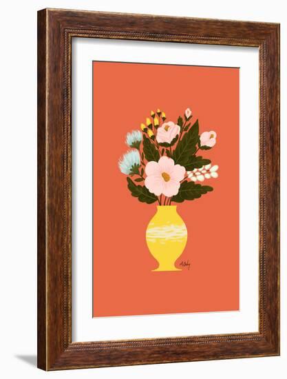 Happy Flowers-Annie Bailey Art-Framed Art Print