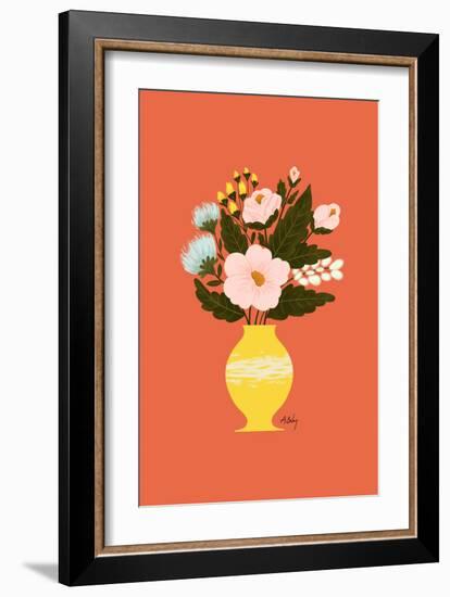 Happy Flowers-Annie Bailey Art-Framed Art Print