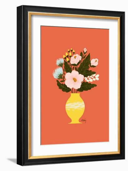 Happy Flowers-Annie Bailey Art-Framed Art Print