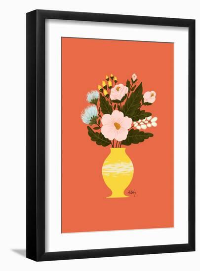 Happy Flowers-Annie Bailey Art-Framed Art Print