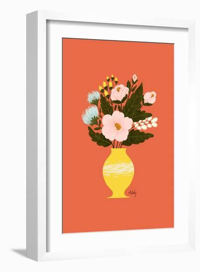 Happy Flowers-Annie Bailey Art-Framed Art Print