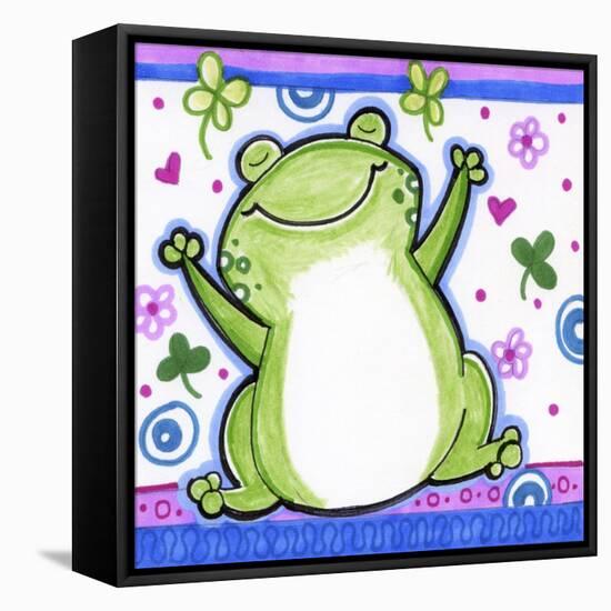 Happy Frog-Valarie Wade-Framed Premier Image Canvas