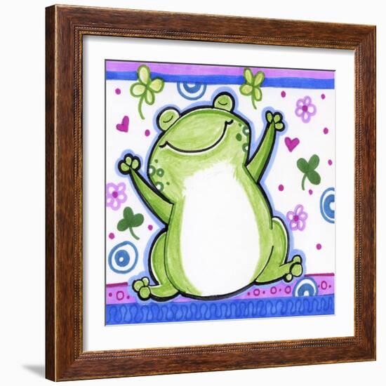 Happy Frog-Valarie Wade-Framed Giclee Print