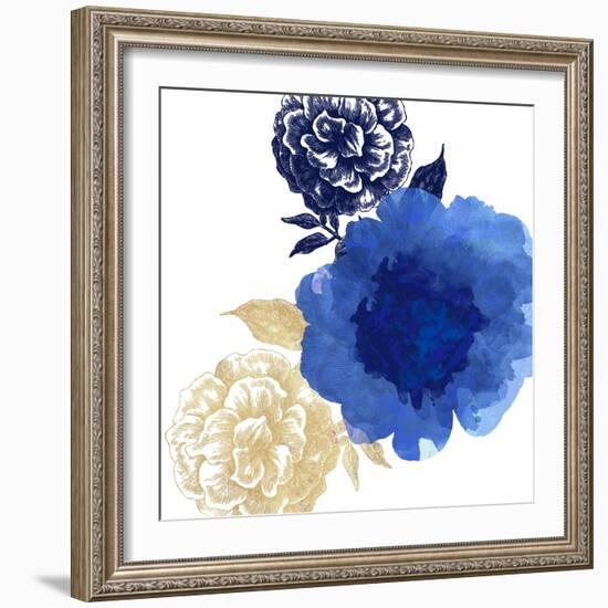 Happy Garden Blue-Bella Dos Santos-Framed Art Print