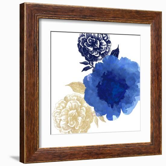 Happy Garden Blue-Bella Dos Santos-Framed Art Print