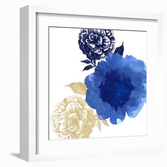 Happy Garden Blue-Bella Dos Santos-Framed Art Print