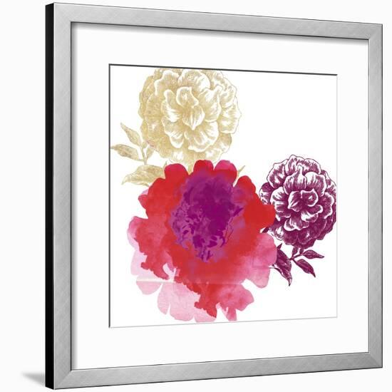 Happy Garden Reds-Bella Dos Santos-Framed Art Print