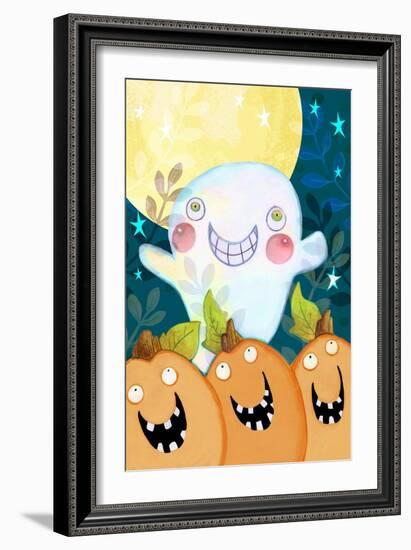 Happy Ghost-Valarie Wade-Framed Giclee Print