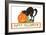 Happy Halloween, Cat and Jack O'Lantern-null-Framed Art Print