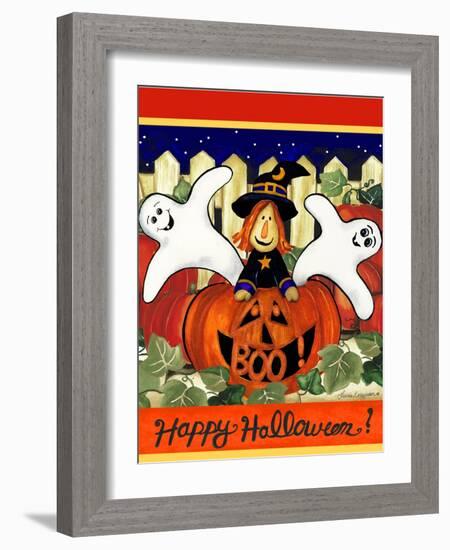 Happy Halloween-Laurie Korsgaden-Framed Art Print