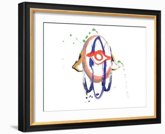 Happy Hamsa I-null-Framed Art Print