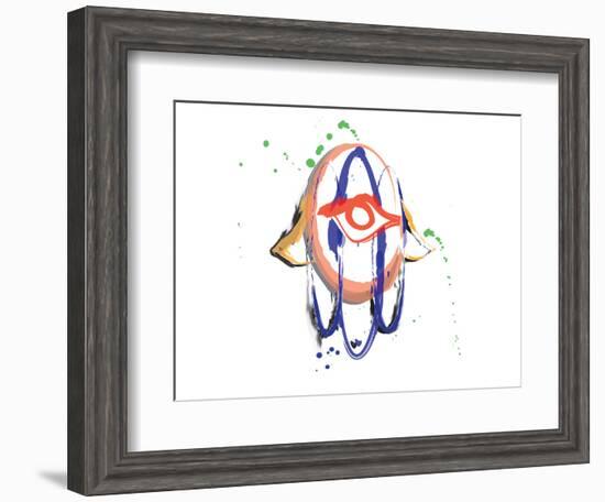 Happy Hamsa I-null-Framed Art Print