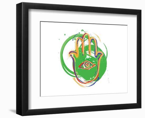 Happy Hamsa II-null-Framed Premium Giclee Print