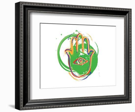 Happy Hamsa II-null-Framed Premium Giclee Print