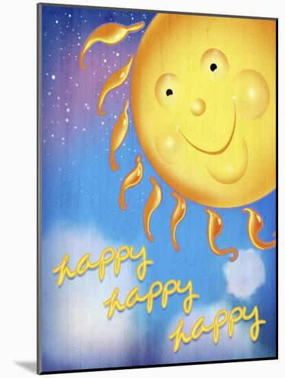 Happy Happy Happy-ALI Chris-Mounted Giclee Print