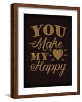 Happy Heart Gold-Ashley Sta Teresa-Framed Art Print