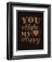 Happy Heart Gold-Ashley Sta Teresa-Framed Art Print
