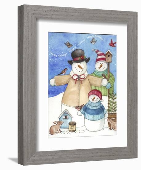 Happy Holiday Snow-Melinda Hipsher-Framed Giclee Print