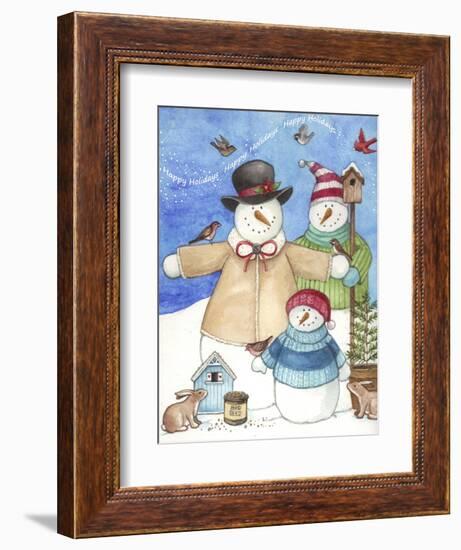 Happy Holiday Snow-Melinda Hipsher-Framed Giclee Print