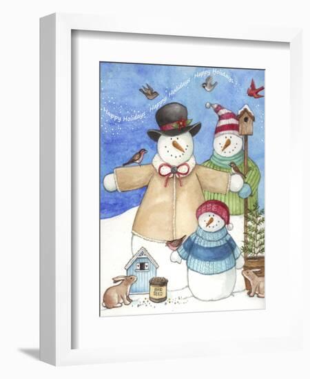 Happy Holiday Snow-Melinda Hipsher-Framed Giclee Print