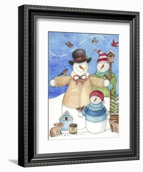 Happy Holiday Snow-Melinda Hipsher-Framed Giclee Print