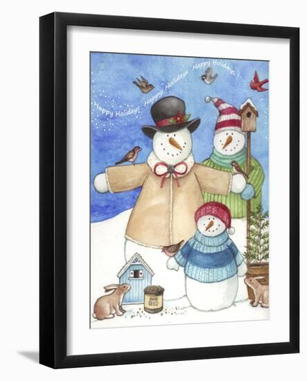 Happy Holiday Snow-Melinda Hipsher-Framed Giclee Print