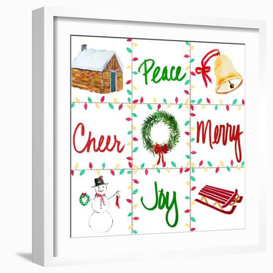 Happy Holiday Square-Julie DeRice-Framed Art Print