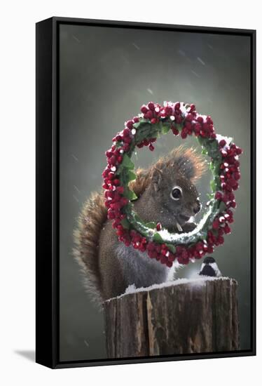 Happy Holiday-Andre Villeneuve-Framed Stretched Canvas