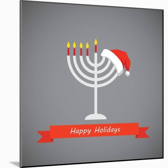 Happy Holidays, Merry Christmas and Happy Hanukkah-LipMic-Mounted Art Print