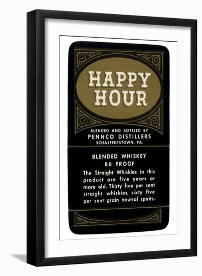 Happy Hour Blended Whiskey-null-Framed Premium Giclee Print