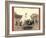 Happy Hours in Camp. G. and B.&M. Engineers Corps and Visitors-John C. H. Grabill-Framed Giclee Print