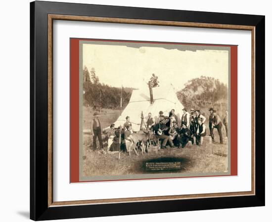 Happy Hours in Camp. G. and B.&M. Engineers Corps and Visitors-John C. H. Grabill-Framed Giclee Print