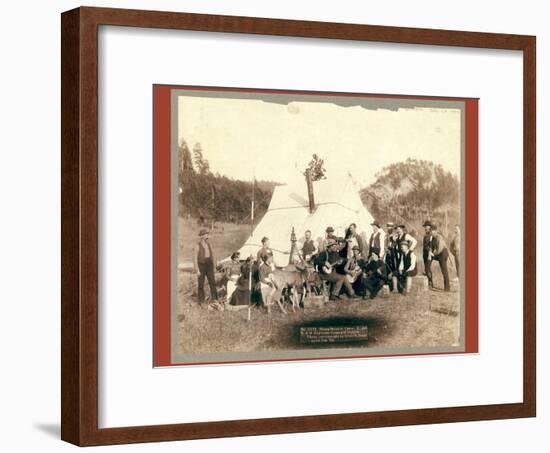 Happy Hours in Camp. G. and B.&M. Engineers Corps and Visitors-John C. H. Grabill-Framed Giclee Print