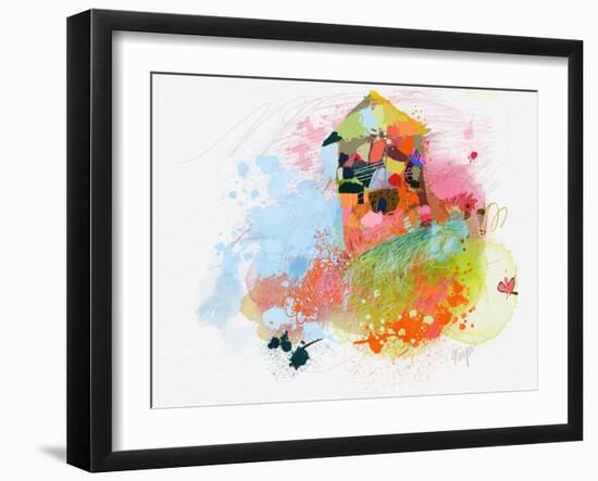 Happy House-Niya Christine-Framed Art Print