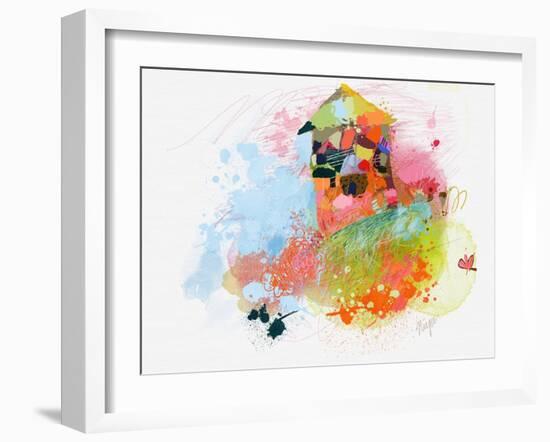 Happy House-Niya Christine-Framed Art Print