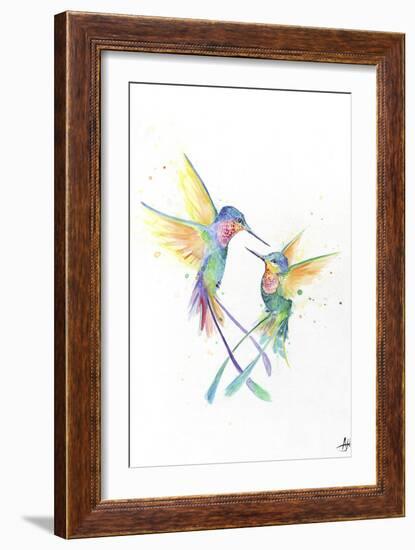 Happy Hummingbirds-Marc Allante-Framed Giclee Print