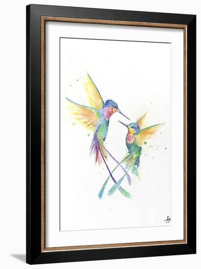 Happy Hummingbirds-Marc Allante-Framed Giclee Print