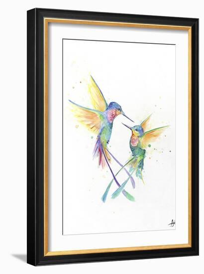 Happy Hummingbirds-Marc Allante-Framed Giclee Print