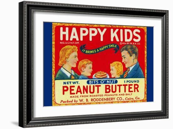 Happy Kids Bits O' Nut Peanut Butter-null-Framed Art Print