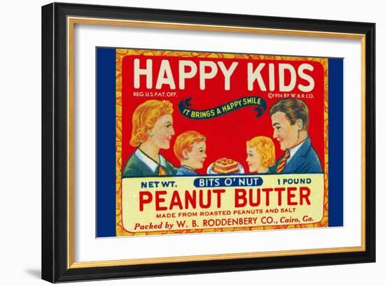 Happy Kids Bits O' Nut Peanut Butter-null-Framed Art Print