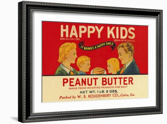 Happy Kids Peanut Butter-null-Framed Art Print