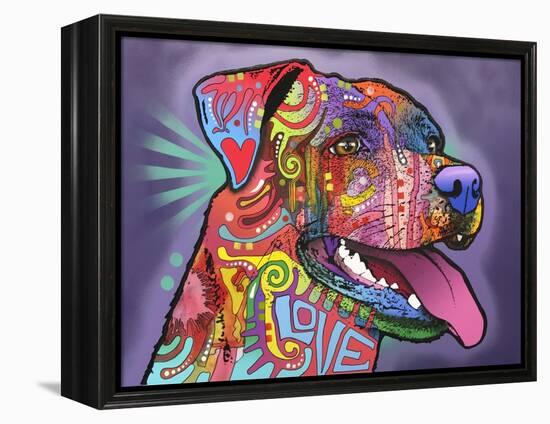 Happy Lab-Dean Russo-Framed Premier Image Canvas