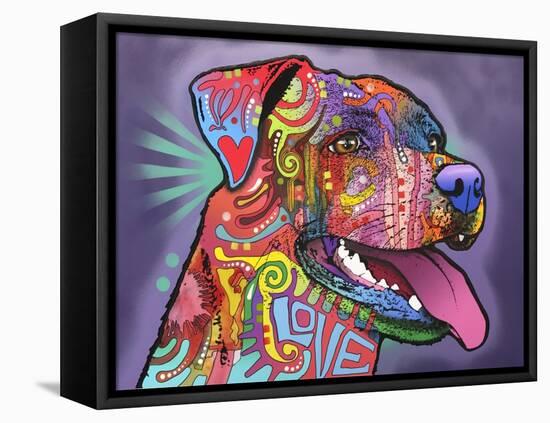 Happy Lab-Dean Russo-Framed Premier Image Canvas