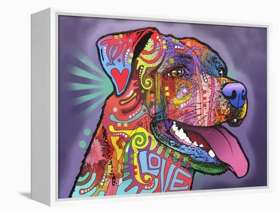 Happy Lab-Dean Russo-Framed Premier Image Canvas